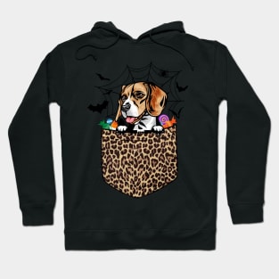 Cute Beagle Dog Lover Gift Leopard Beagle Halloween Hoodie